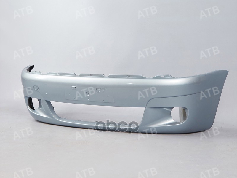 бампер Daewoo Matiz 1 2000-2015 рестайлинг передний под ПТФ Серо-голубой GCW A