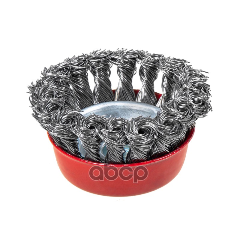 Щетка для УШМ чашка 80 мм, посадка M14, стальная витая проволока