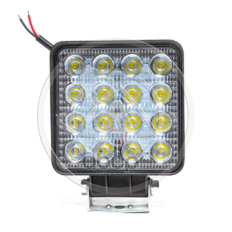 Фара дополнительная светодиодная (LED) AE48S-16LED-42PC квадратная, рассеиваемый