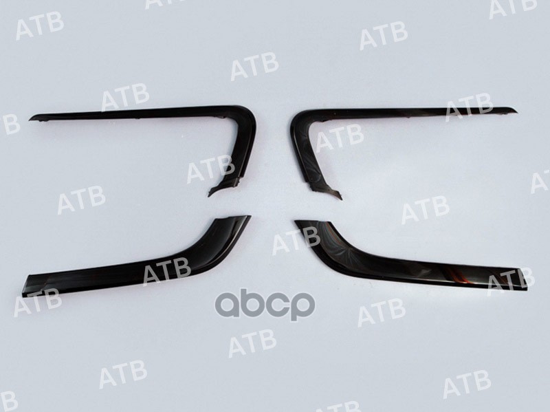 молдинги бампера Лада Веста передний черный глянец к-т ATB