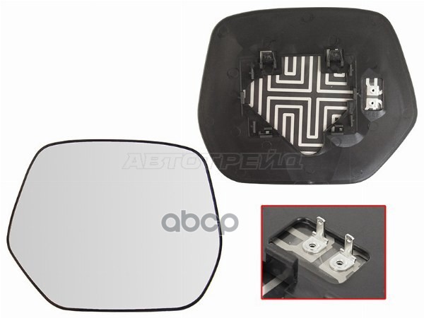 Полотно зеркала Honda CR-V 06-12 (Справа/ Обогрев/ сферическое) Sat арт. ST-121-0080