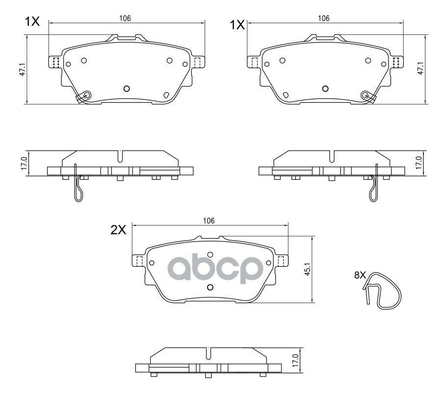 Колодки тормозные BARNETT