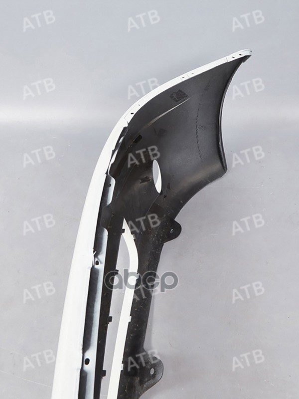 бампер Daewoo Matiz 1 2000-2015 рестайлинг передний под ПТФ Белый GAZ ATB