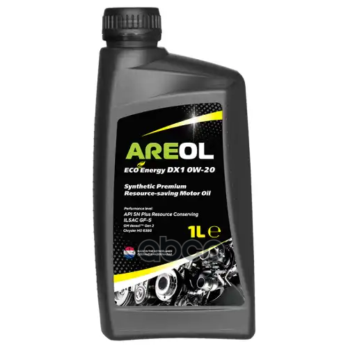 AREOL Areol Eco Energy Dx1 0W20 (1L) Масло Моторное! Синтapi Sp Rc, Ilsac Gf-6A, Gm Dexos 1 Gen 2