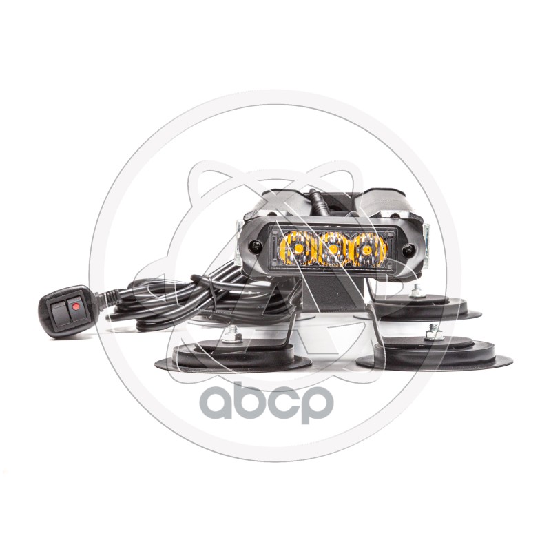 Балка проблесковая оранжевая AE30W-2COB-4S-M 30Вт, 1224В, 4-стор., 2+2+2 блока C