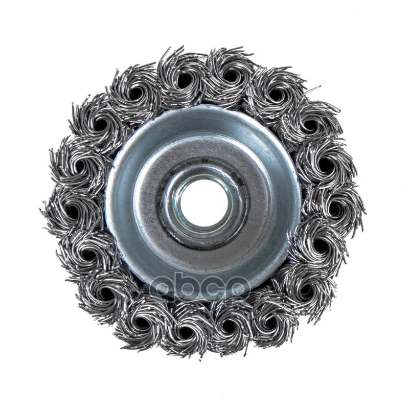 Щетка для УШМ чашка 80 мм, посадка M14, стальная витая проволока