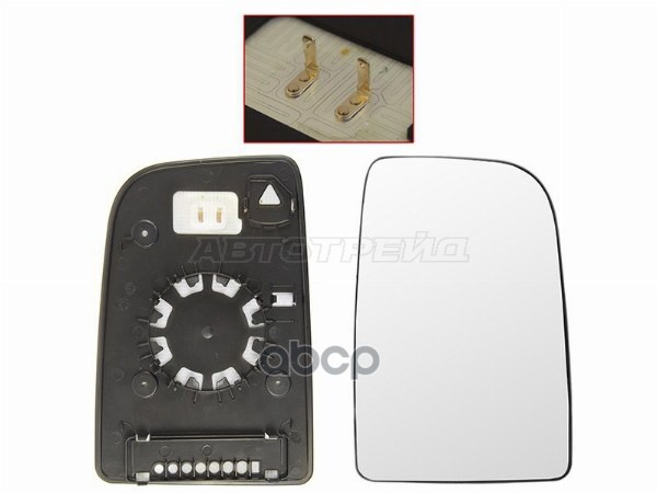 Полотно зеркала Mercedes-Benz Sprinter 06-18 (Справа/ Обогрев/ большое (круглое крепление)) Sat арт. ST-MDS2-940G-1