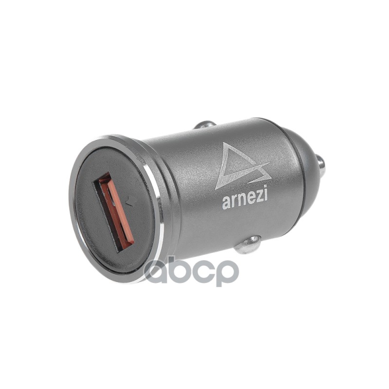 Адаптер автомобильный 18W USB-А (QC 3.0) 12-24V в прикуриватель ARNEZI A0603013