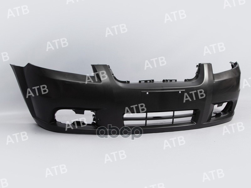 бампер Chevrolet Aveo T250 2006-2012 рестайлинг передний седан под ПТФ ATB