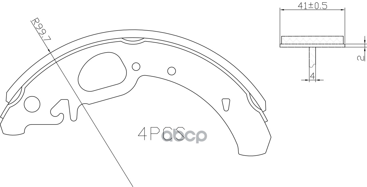 Колодки тормозные BARNETT