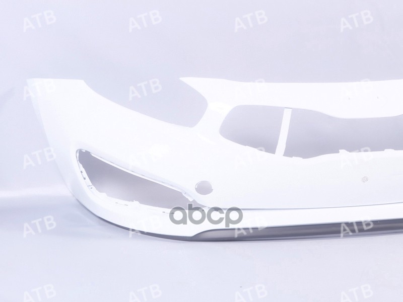бампер Kia Ceed 2 2015-2018 рестайлинг передний Белый (Casa White) WD ATB