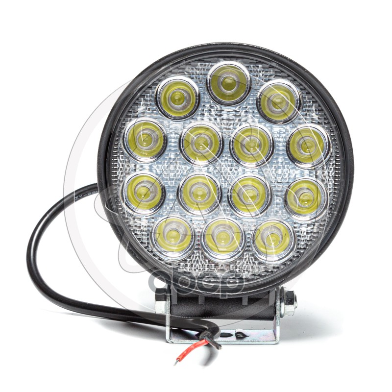Фара светодиодная Avtoelectrica круглая 14 LED рассеянный свет 42W, (115 х 55 х 142) 12/24V AE42R-14LED-55PC 09.1888