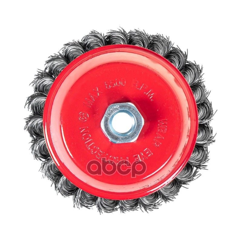 Щетка для УШМ чашка 125 мм, посадка M14, стальная витая проволока d=0.5мм, 6500 об/мин ARNEZI R8047125 Щетка для УШМ чашка 125 мм, посадка M14, стальная витая проволока d=0.5мм, 6500 об/мин ARNEZI R8047125