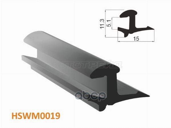 Молдинг универсальный (тип MAZDA/TOYOTA) - бухта 30 м.(цена за 1метр) HOSU арт. HSWM0019