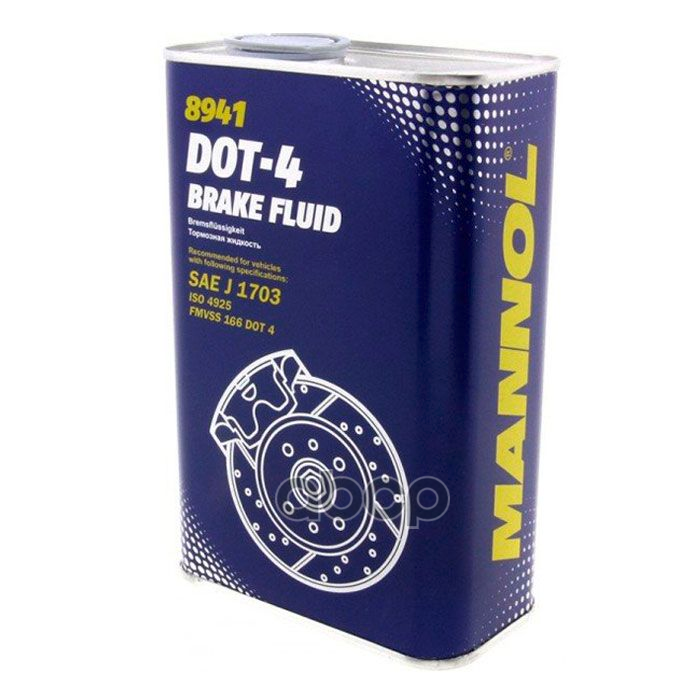 Жидкость Тормозная "Mannol" Dot-4 (0,910Кг) MANNOL арт. 8941