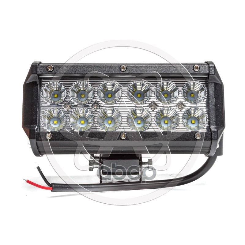 Фара светодиодная Avtoelectrica прямоугольная 12 LED рассеяный свет 36W, ДХО (160 х 62 х 85) 12/24V AE36RT-12LED-РC 09.2021