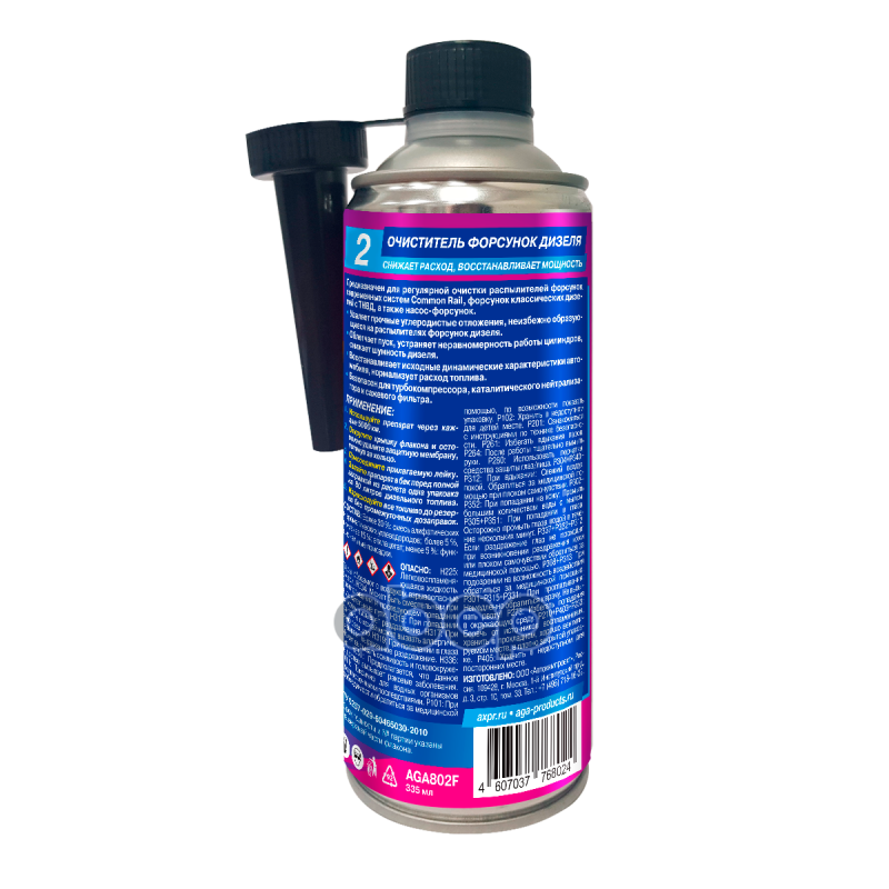 AGA Очиститель форсунок дизеля F2 (335ml)
