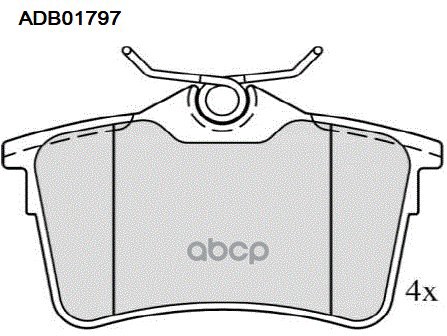 Колодки тормозные дисковые | зад | CITROENBERLINGO / BERLINGO FIRST вэн (MF_, GJK_, GFK_), 07/96 - 12/11BERLINGO / BERLINGO FIRST Фургон (M_), 07/96 - 12/11BERLINGO c бортовой платформой/ходовая часть (B9), 04/08 -BERLINGO MULTISPACE (B9), 04/08 -BERLINGO
