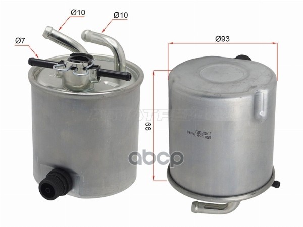 Фильтр топливный Nissan Pathfinder 04-14 / Navara 04-15 Sat арт. ST-16400-EC00A