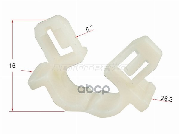 Клипса трубки эл. проводки HONDA/NISSAN (Продажа по 10шт) Sat арт. ST-KJ-606