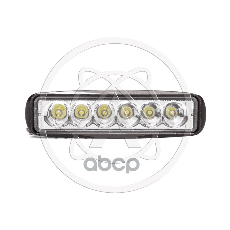 Фара светодиодная Avtoelectrica прямоугольная 6 LED направленный свет 18W,ДХО (155 х 40 х 70) 12/24V AE18RT-6LED-DRL-HC 09.1937