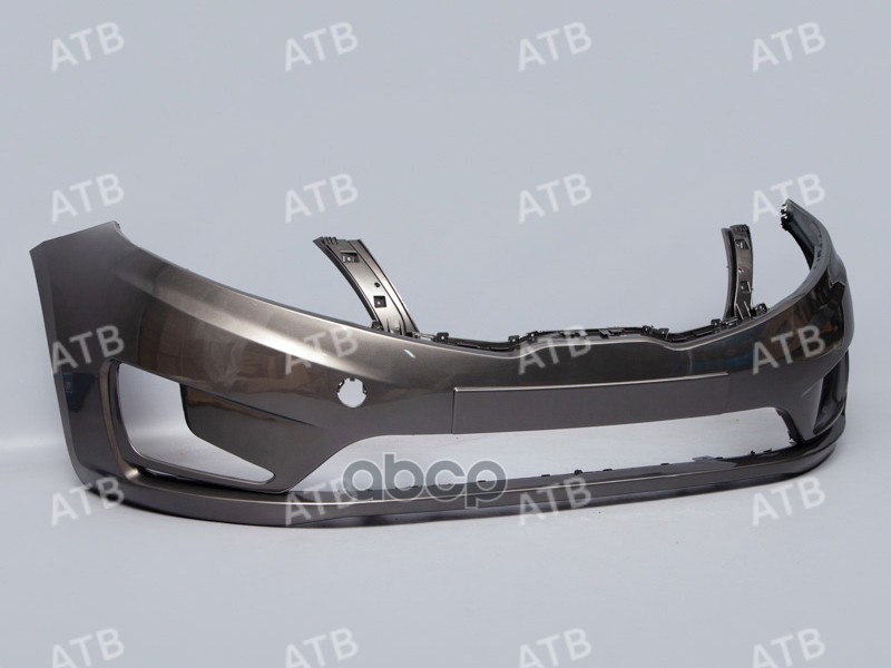 бампер Kia Rio 3 2011-2015 передний Серый (Carbon Grey) SAE ATB