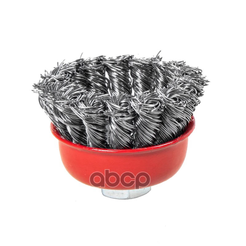 Щетка для УШМ чашка 65 мм, посадка M14, стальная витая проволока,