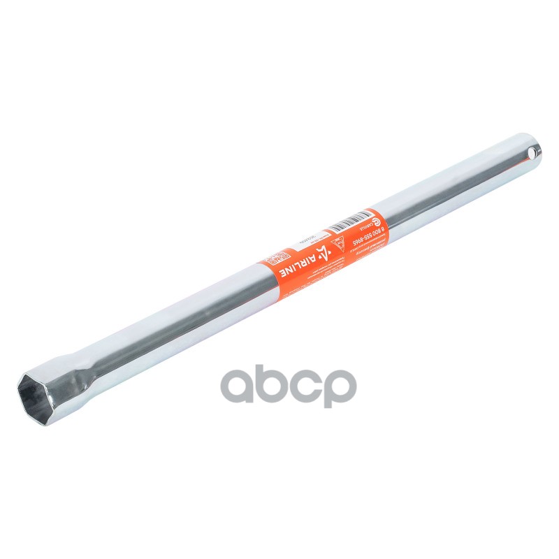 Ключ свечной трубчатый 21мм, 350мм, резиновый фиксатор (ATAC018)