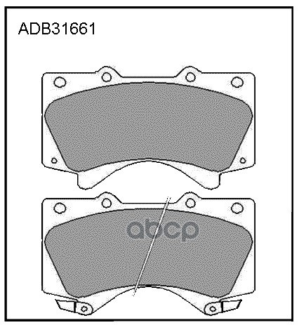 Колодки тормозные Toyota Land Cruiser (J200) 07-; Lexus LX570 07- передние Allied Nippon ADB 31661 GDB3524;GDB7763;0446560280;0446560300;044650C020;AW1810648;0986494449;0101GRJ200F;13046056182;2438601;2208210;37701;ADT342175;BD7580;BP43275;D2278M;FDB4229;