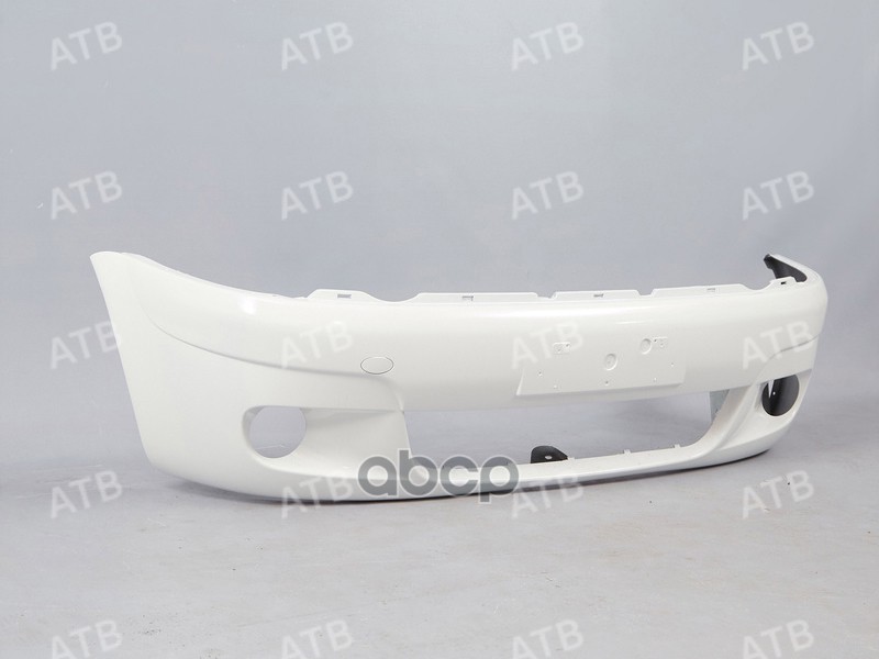 бампер Daewoo Matiz 1 2000-2015 рестайлинг передний под ПТФ Белый GAZ ATB