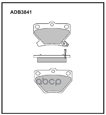 Колодки тормозные дисковые | зад | TOYOTA COROLLA SALOON (_E12_) 1.6 VVT-I (ZZE121_) 10.2001 - 07.2007 <=> TOYOTA COROLLA (_E12_) 1.6 VVT-I (ZZE121_) 01.2002 - 12.2006