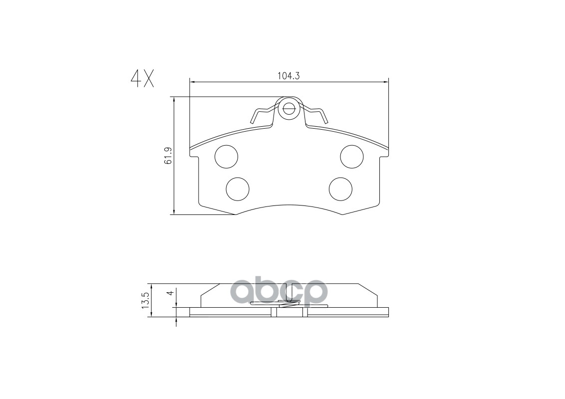 Колодки тормозные BARNETT
