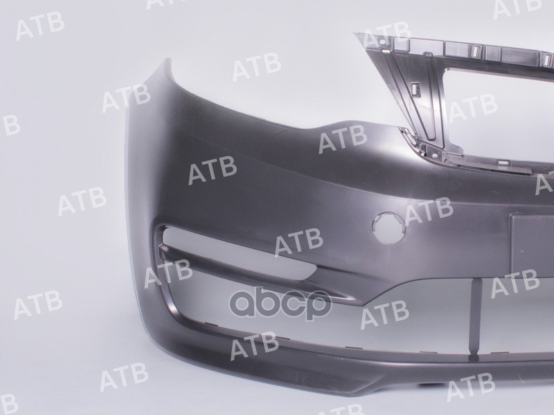 бампер Kia Rio 3 2015-2017 рестайлинг передний под ПТФ ATB