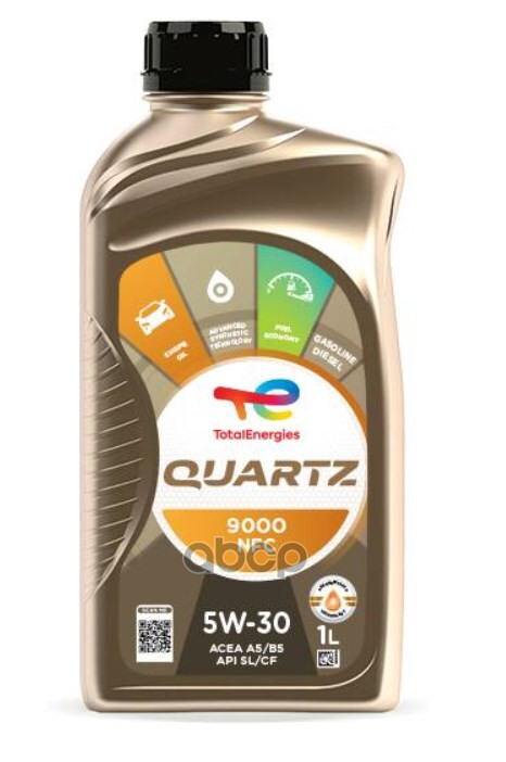 TotalEnergies Total Quartz 9000 Nfc 5W30 A5/B5 (Europe) 1Л. Синтетика (Масло Моторное)