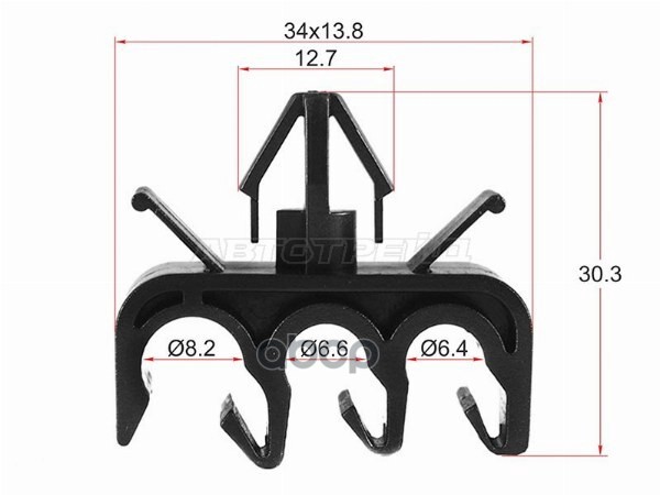 Клипса эл. проводки TOYOTA/LEXUS (1 шт.) Sat арт. ST-M10363