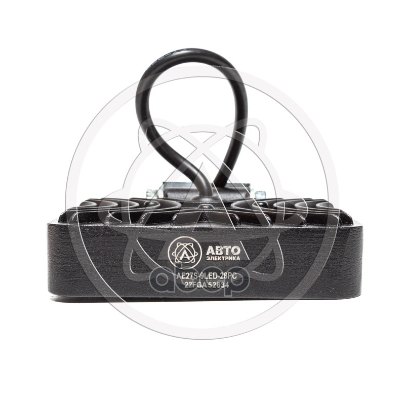 Фара светодиодная Avtoelectrica квадратная 9 LED рассеянный свет, 27W, (110 х 28 х 140) 12/24V AE27S-9LED-28PC 09.1928