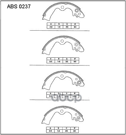 Колодки тормозные барабанные | зад | NISSAN CUBE (Z10), 02.98-10.02