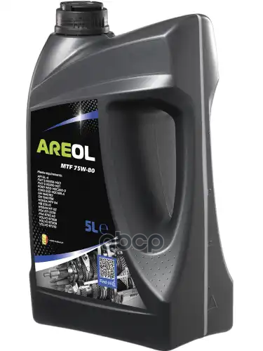 Areol Mtf 75W80 (5L) Масло Трансм. Для Робот. И Мкпп! Полусинт Api Gl-4, Mb 235.10, Volvo 97308 AREOL арт. 75W80AR144