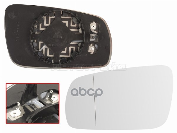 Полотно зеркала Volkswagen Golf 97-06 / Passat 96-05 (Слева/ Обогрев/ асферическое) Sat арт. ST-121-0021