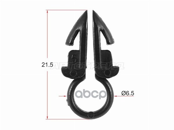Клипса трубки эл. проводки d=6,5 (Продажа по 10шт) Sat арт. ST-M11425