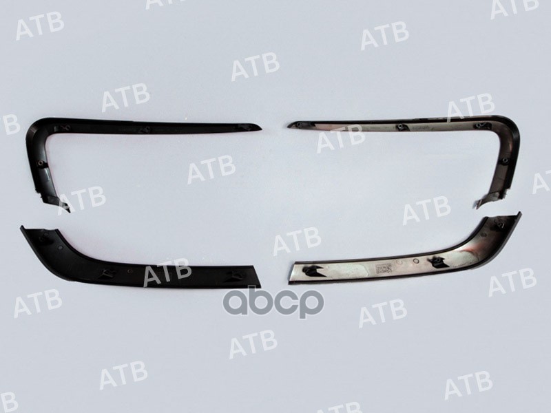 молдинги бампера Лада Веста передний черный глянец к-т ATB