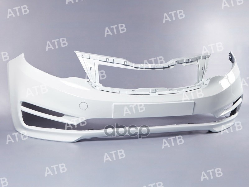 бампер Kia Rio 3 2015-2017 рестайлинг передний Белый (Cristal white) PGU ATB T