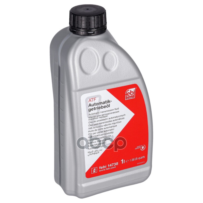 14738F Жидкость! Жёлтая 1L Для Акпп,Гур Atf Mb 236.11,Vw Tl 521 62,Lt 71141,Zf Te-Ml 11(14)B Febi арт. 14738