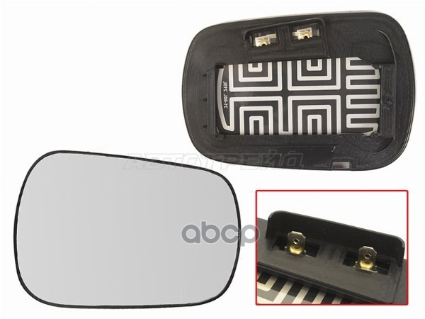 Полотно зеркала Ford Fiesta 02-05 / Fusion 02-05 (Справа/ Обогрев/ сферическое) Sat арт. ST-121-0050