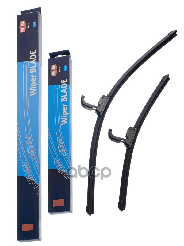 4Ra20.1509 Щетки Стеклоочистителя (Комплект 550 Мм. И 400 Мм.), Fora 4Ra20.1509, Бескаркасные, Крючо FORA арт. 4RA201509