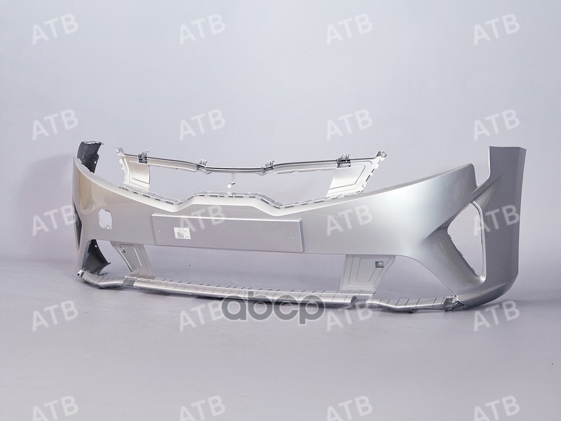 бампер Kia Rio 4 2020-2023 рестайлинг передний Серебристый (Sleek Silver) RHM