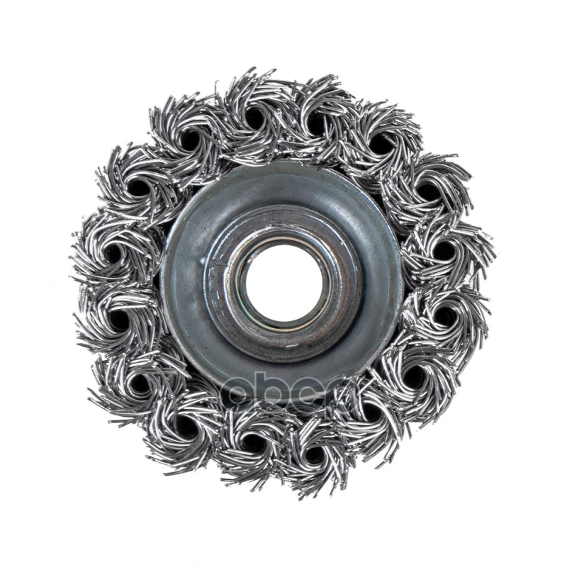 Щетка для УШМ чашка 65 мм, посадка M14, стальная витая проволока,