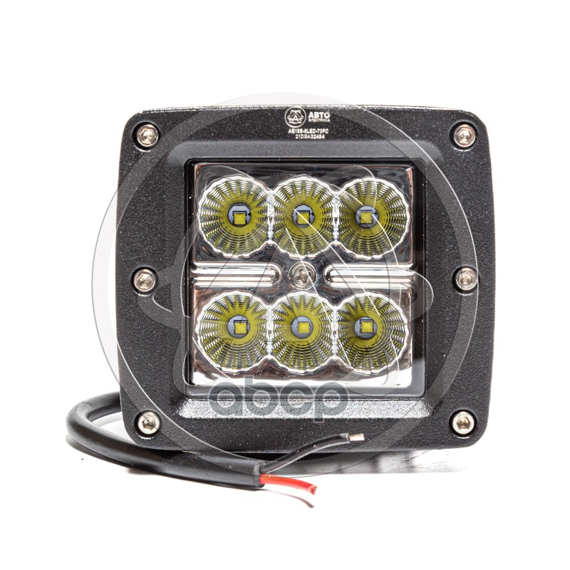 Фара светодиодная Avtoelectrica квадратная 6 LED рассеянный свет 18W, (80 х 73 х 75) 12/24V AE18S-6LED-73PC 09.2057