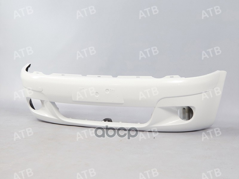 бампер Daewoo Matiz 1 2000-2015 рестайлинг передний под ПТФ Белый GAZ ATB