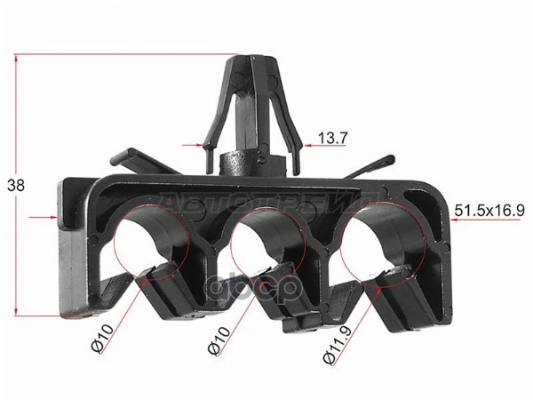 Клипса эл. проводки TOYOTA/LEXUS (1 шт.) Sat арт. ST-M11854